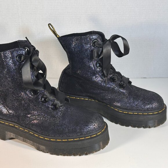 Ladies size 10 Dr Martens New Platform Molly Boots - Picture 2 of 15
